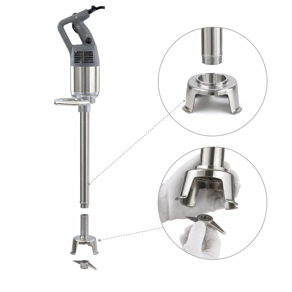 Removable Stainless Steel Foot and Blade