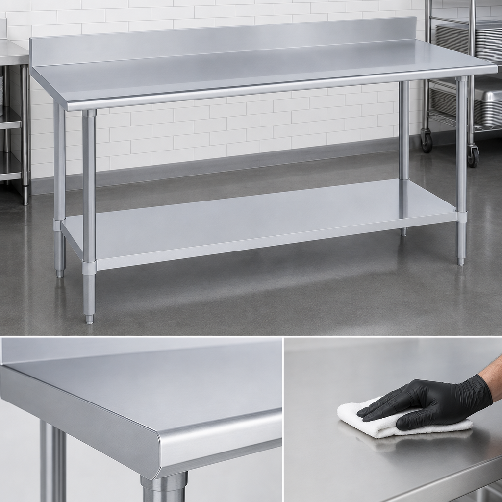 Heavy-Duty Stainless Steel Top