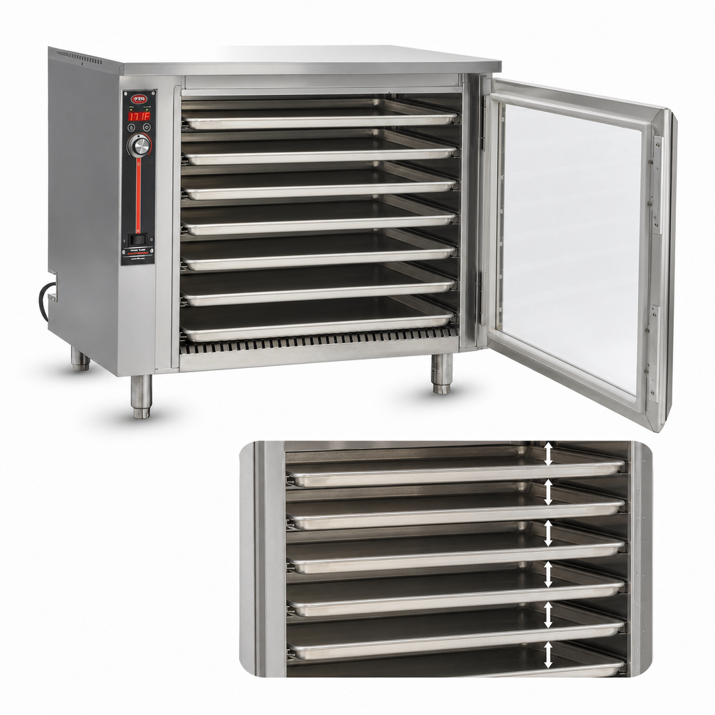 Seven Full-Size Pan Capacity