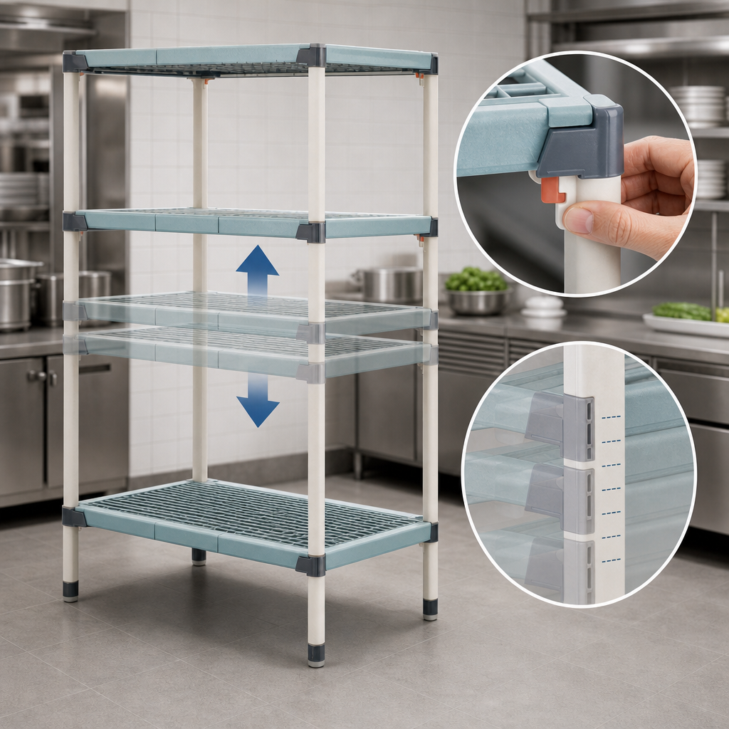 Quick-Adjust Shelves