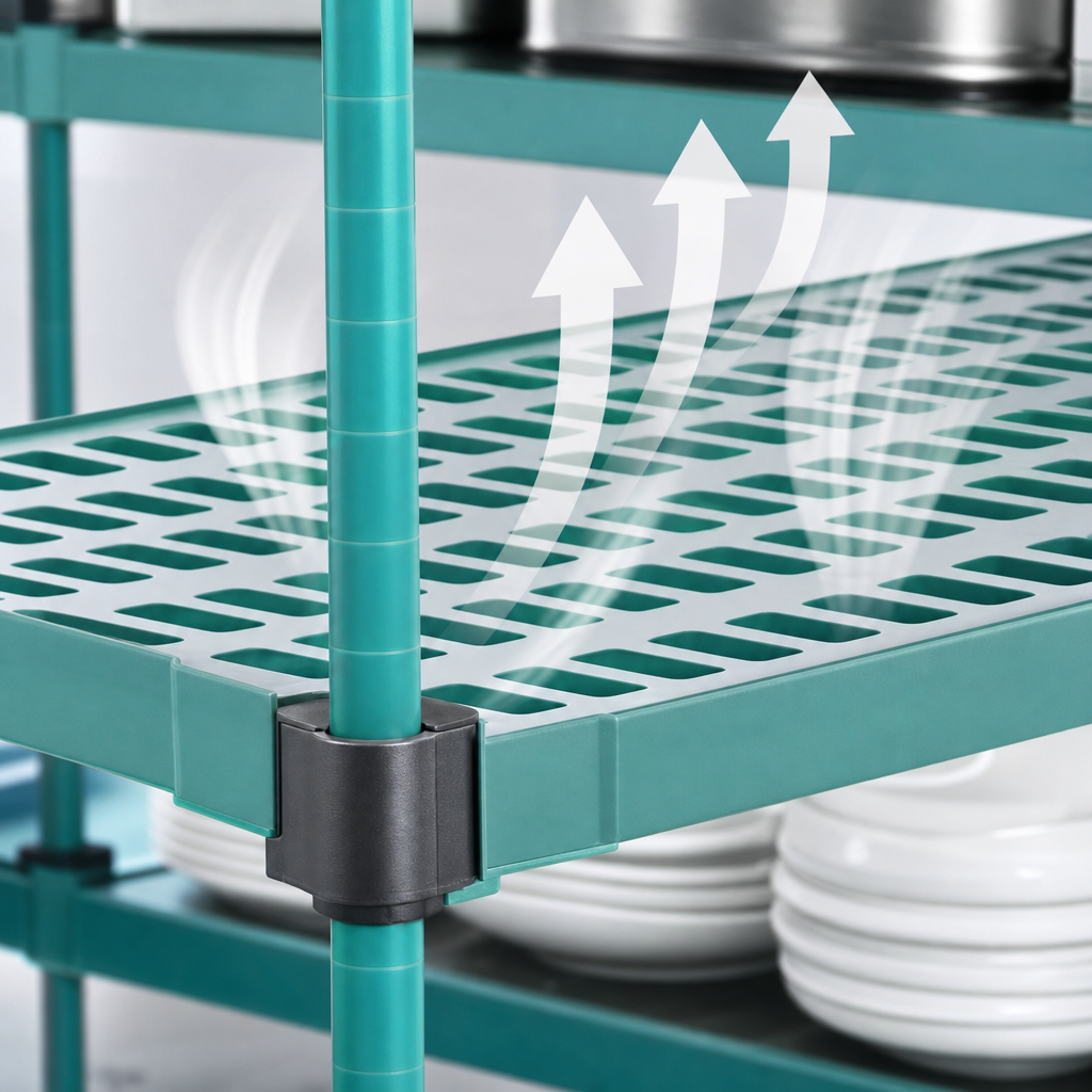 Louvered Shelf Surface