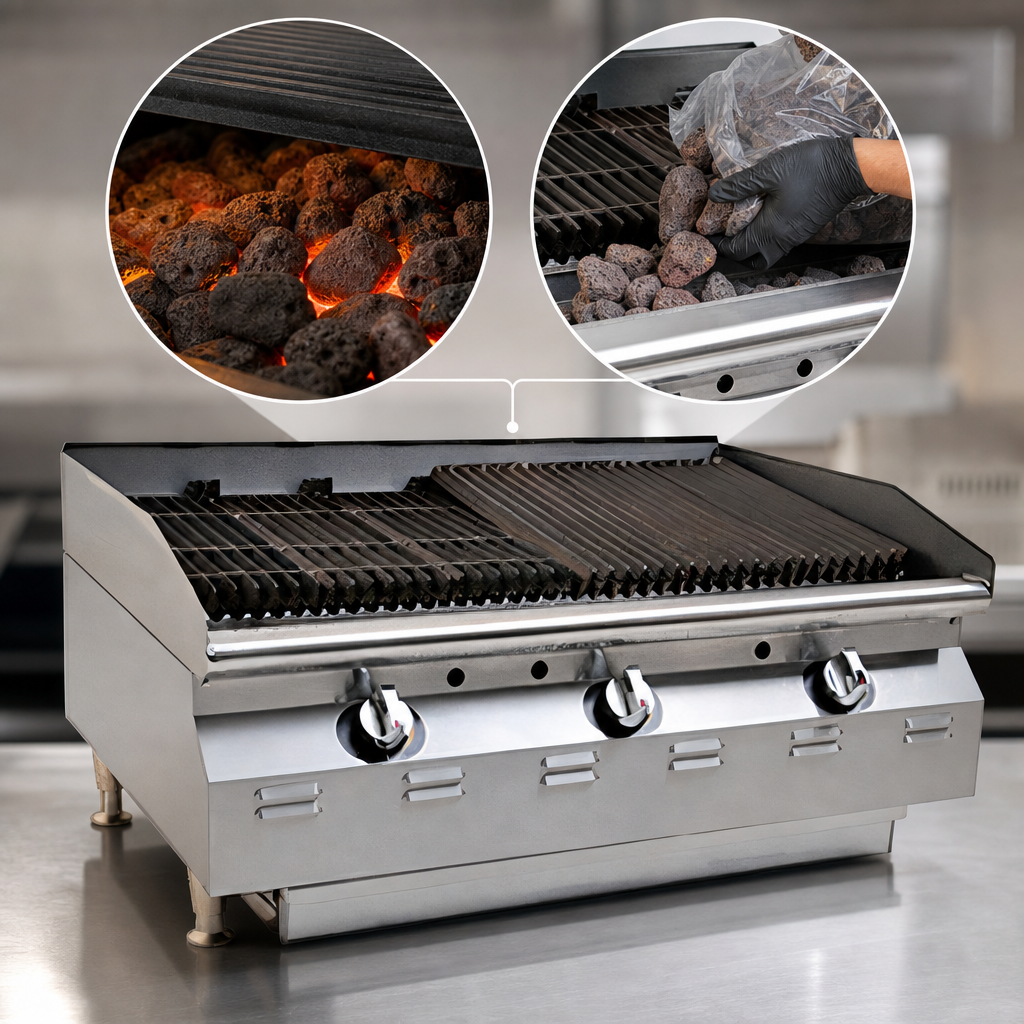 Lava Rock Heating
