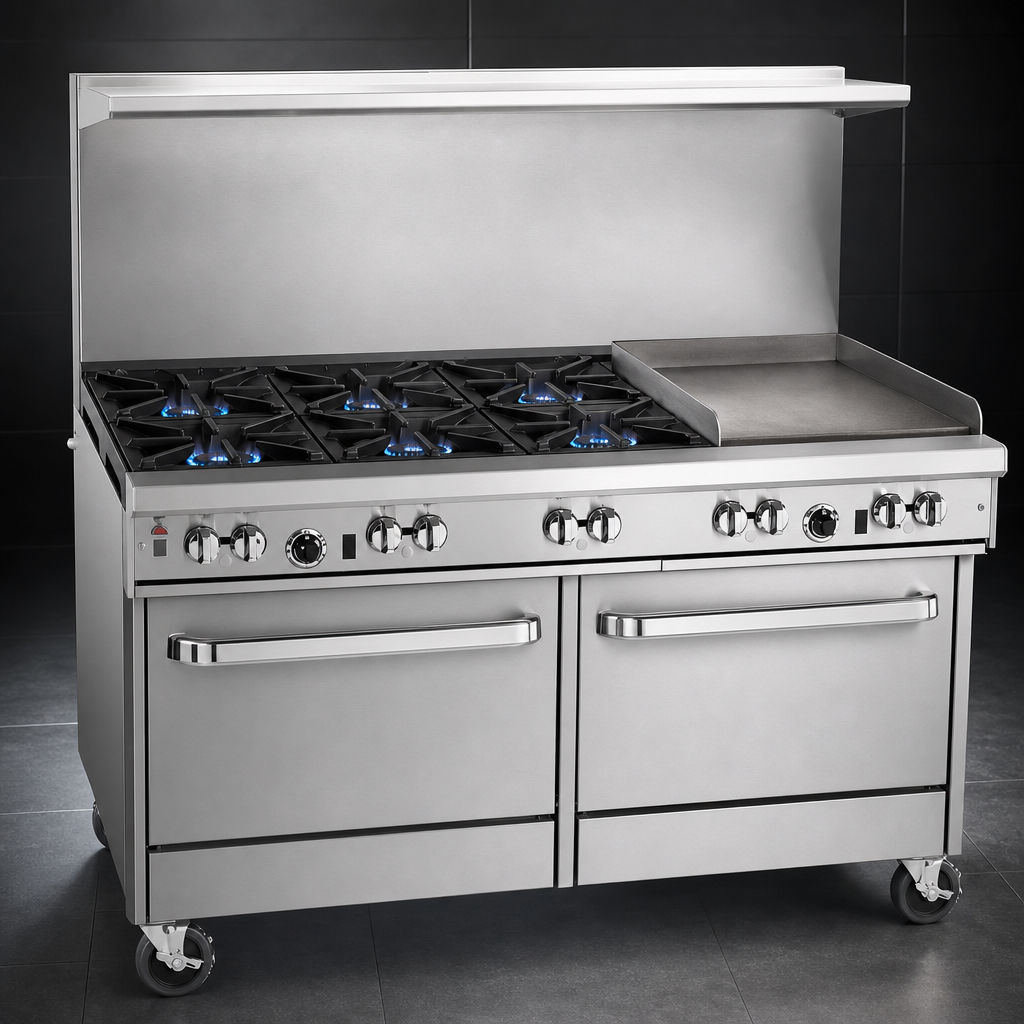 Six-Burner Top With Griddle