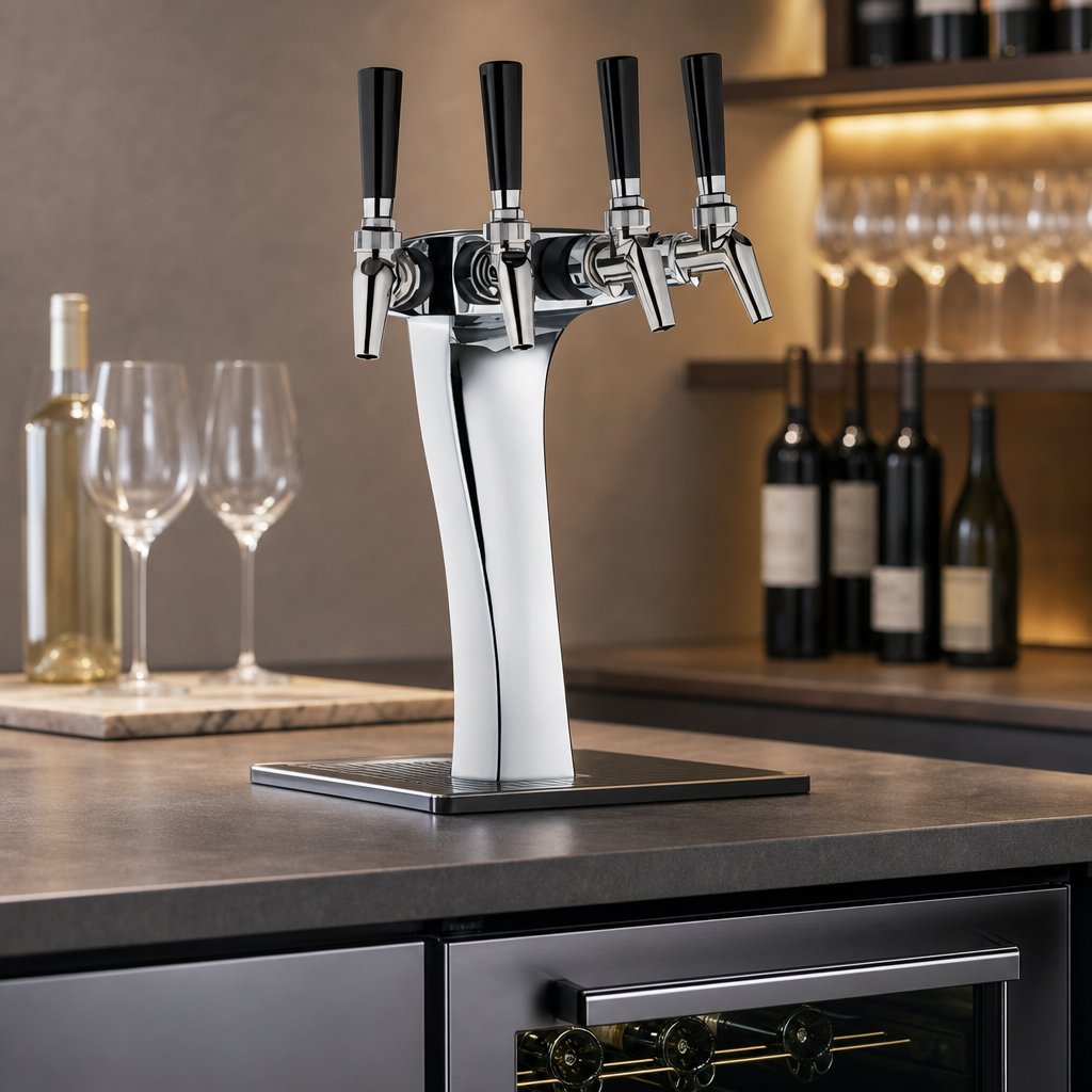 Four Faucet Setup