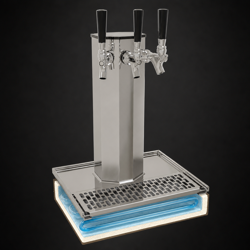 Glycol-Cooled Cold Plate Assembly