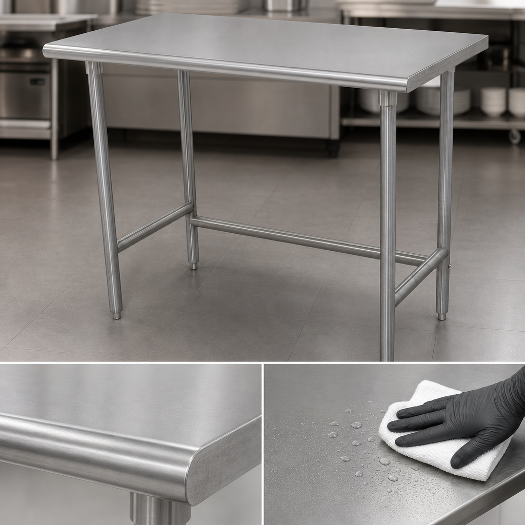 14 Gauge 304 Stainless Steel Top
