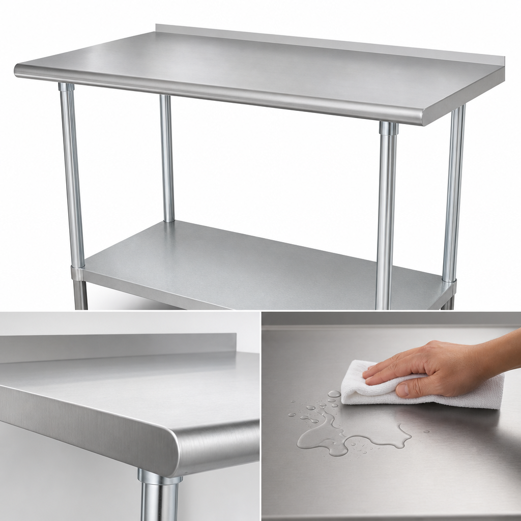 14-Gauge 304 Stainless Steel Top