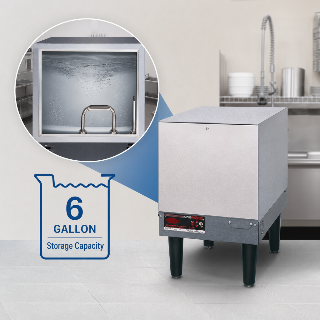 6-Gallon Storage Capacity