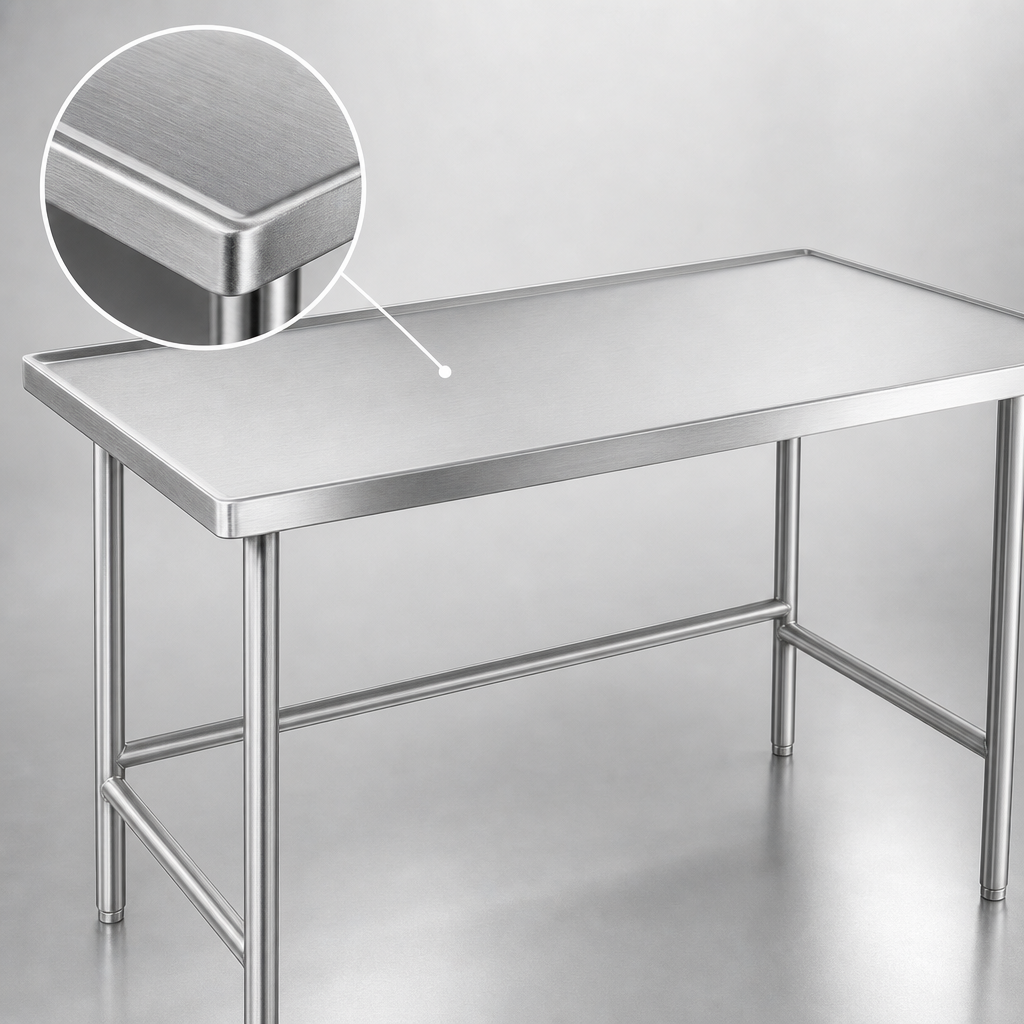14-Gauge 304 Stainless Steel Top