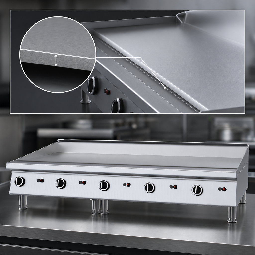 1-Inch Smooth Steel Griddle Plate