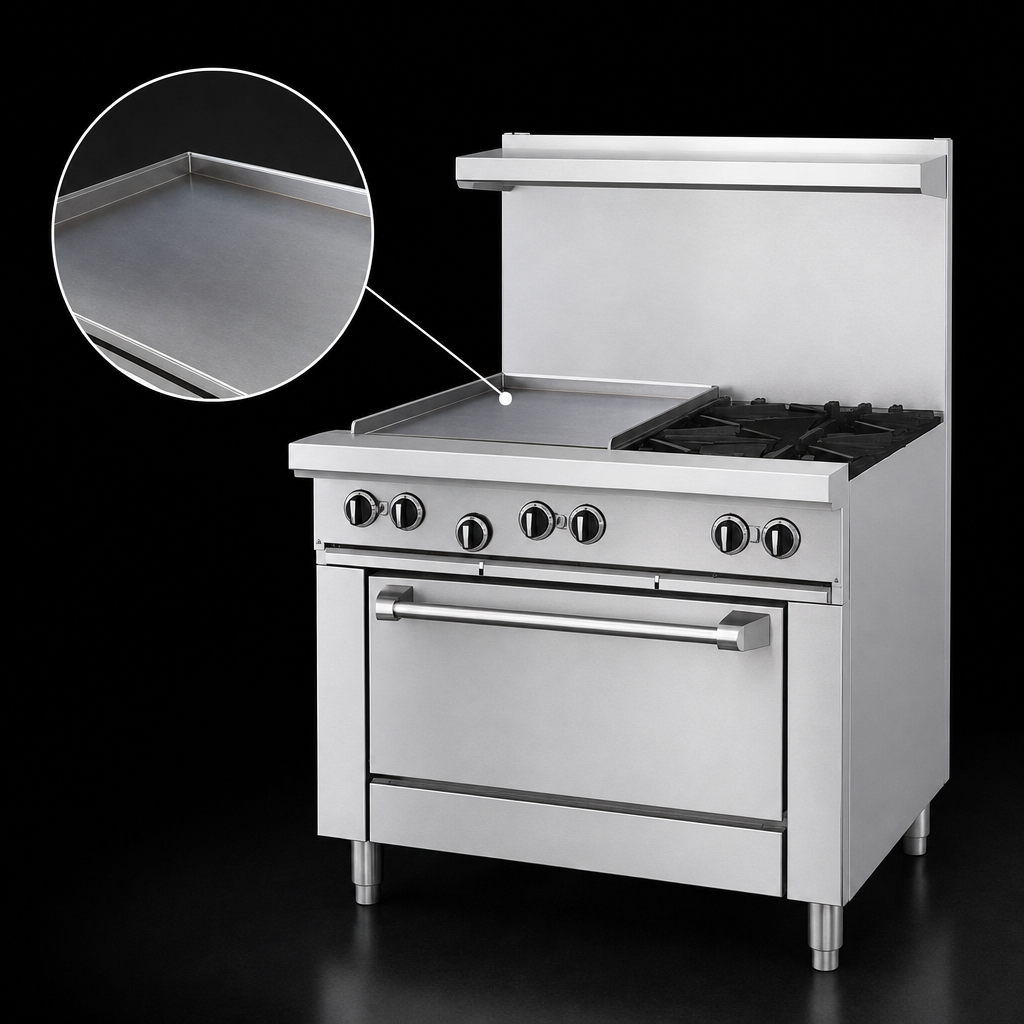 5/8-Inch Smooth Steel Griddle Plate