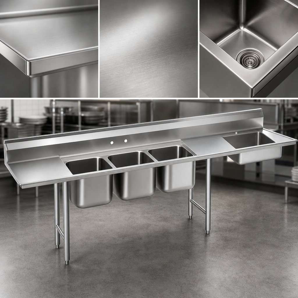 Heavy-Duty Stainless Steel Top