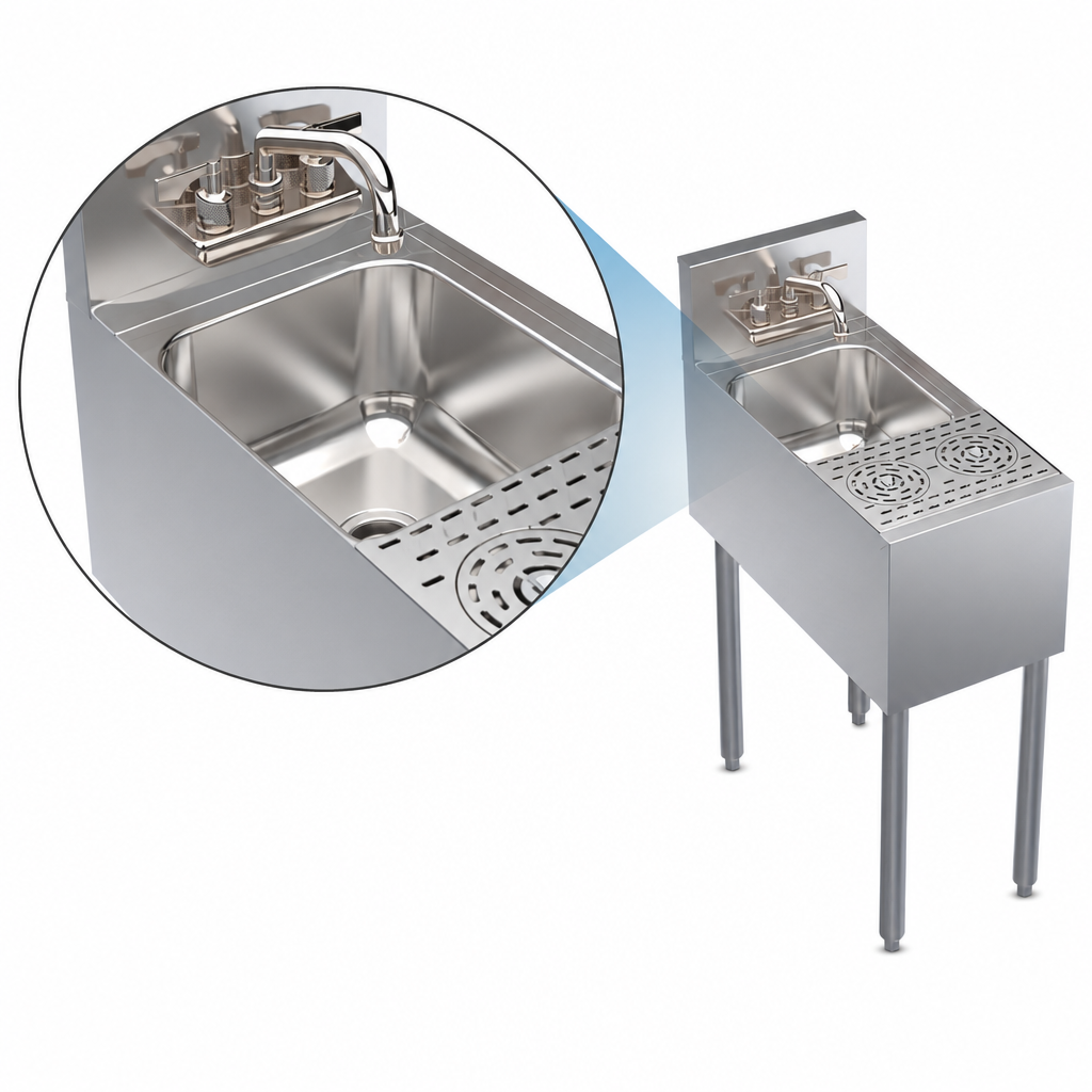 Integrated Dump Sink Bowl