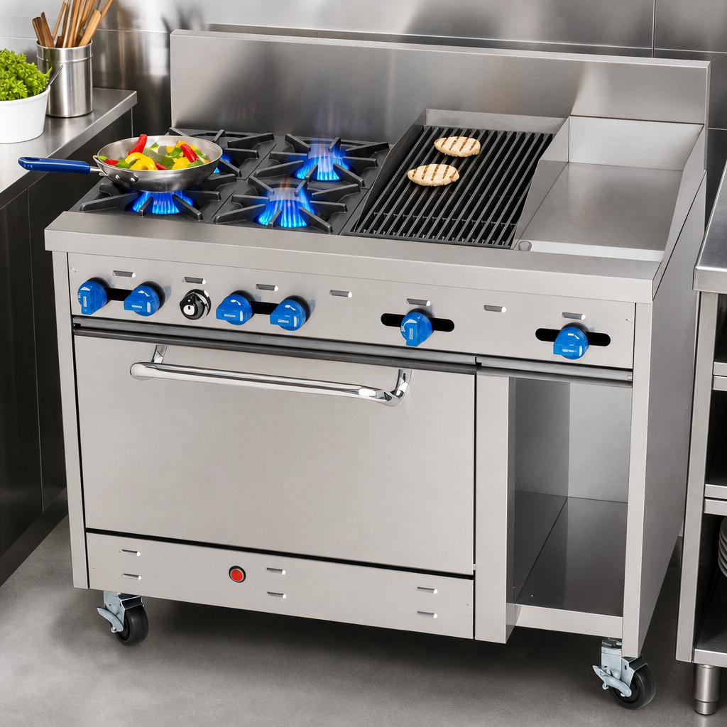 Four Open Burners