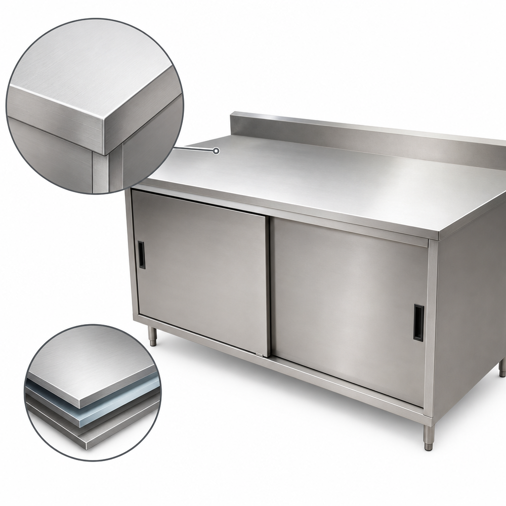 14 Gauge Stainless Steel Top