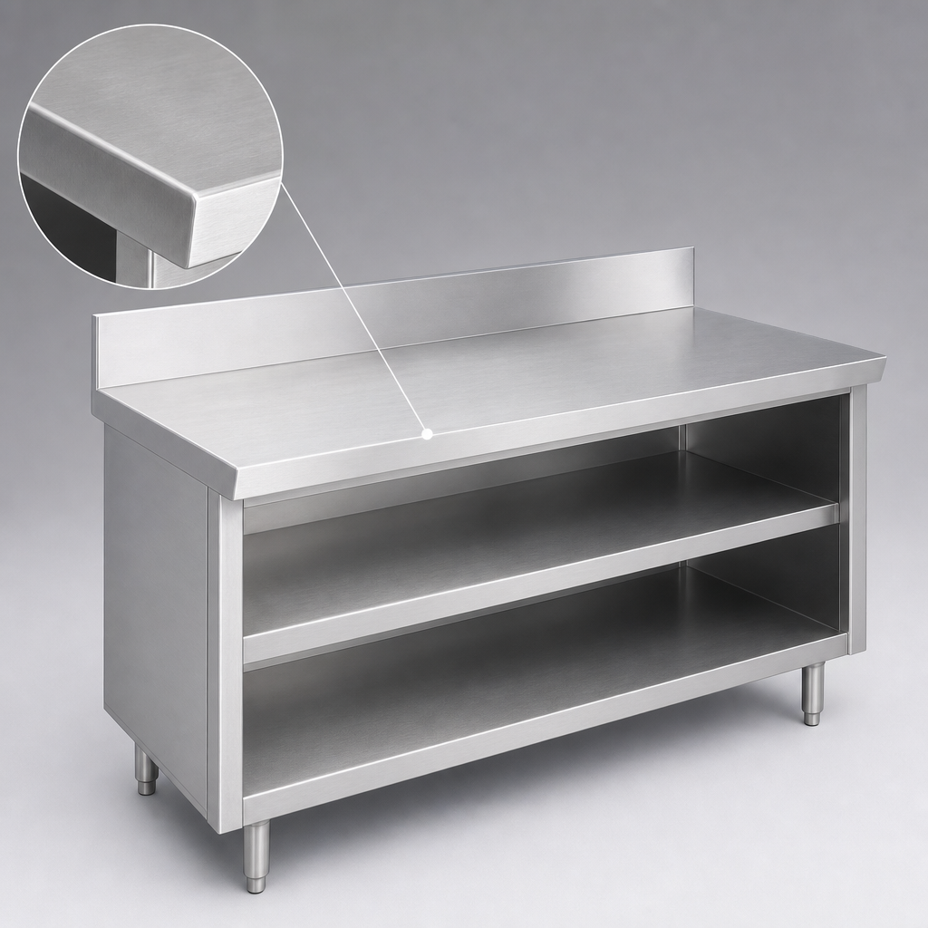 16-Gauge 304 Stainless Steel Top