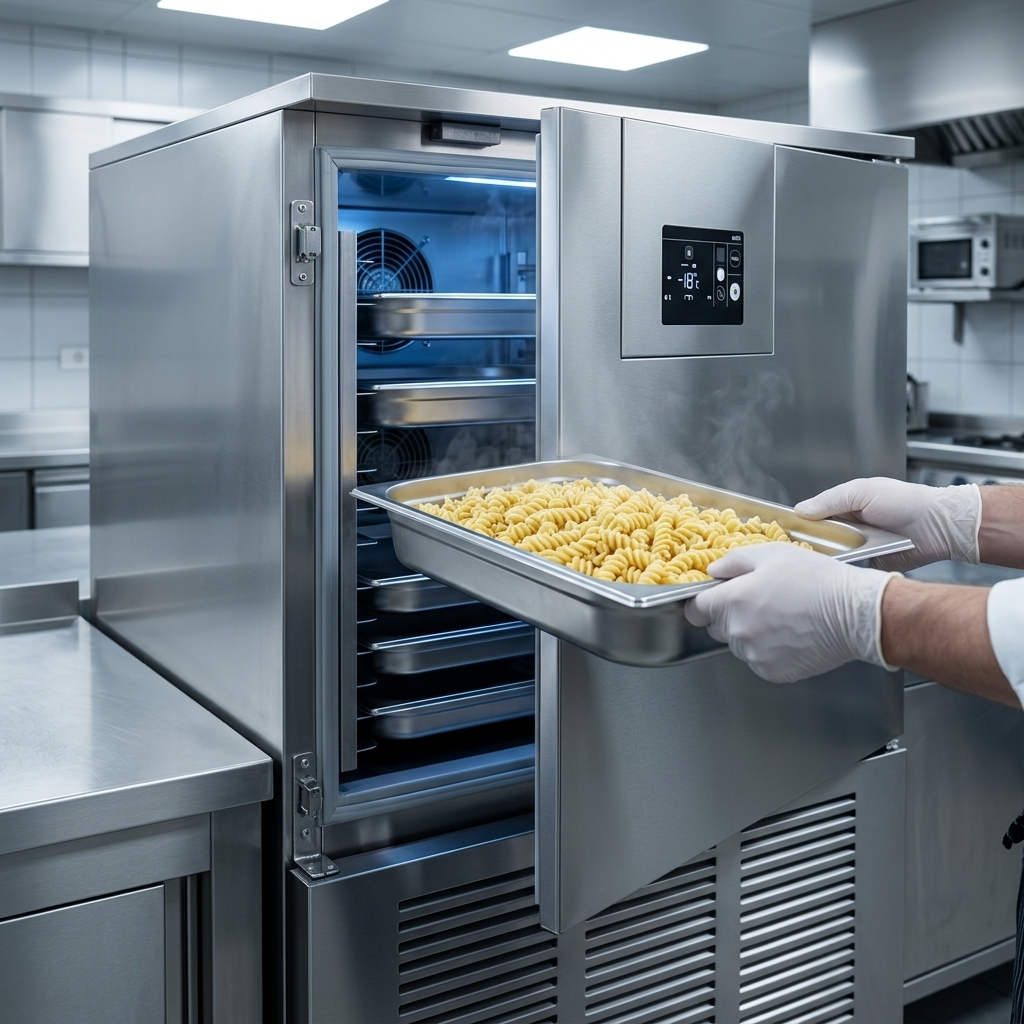 Experience the rapid shock freezing capability of this blast chiller, designed to quickly preserve large quantities of food while maintaining quality.