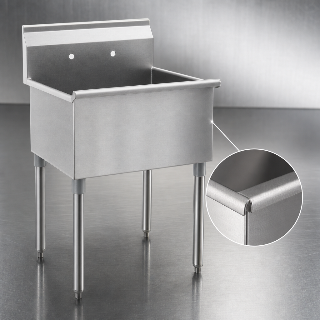 16-Gauge 430 Stainless Steel Construction
