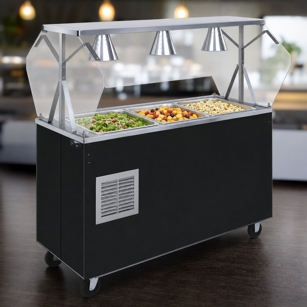 Refrigerated Three-Pan Capacity