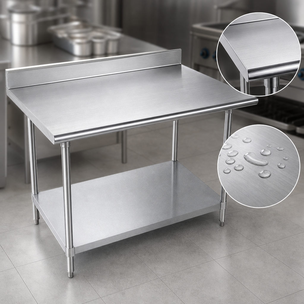 16-Gauge 304 Stainless Steel Top