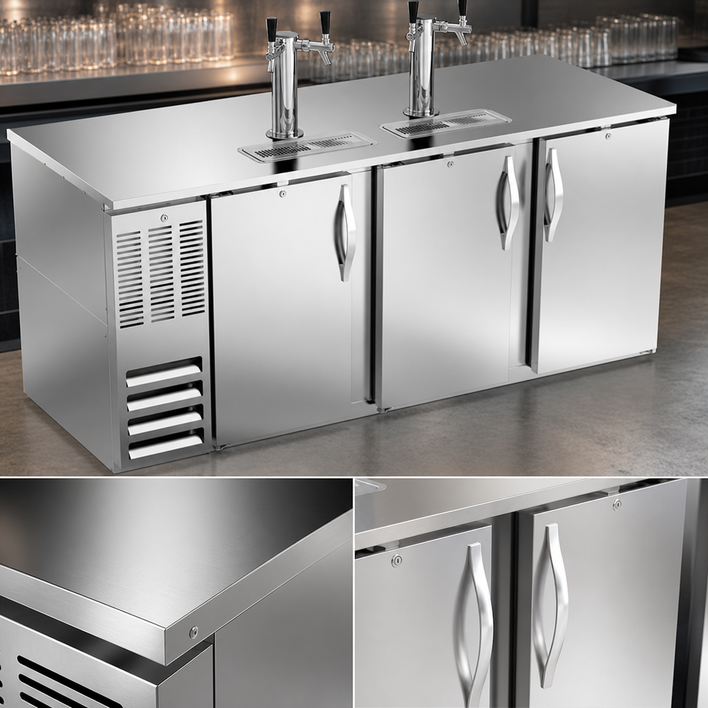 Stainless Steel Exterior and Top