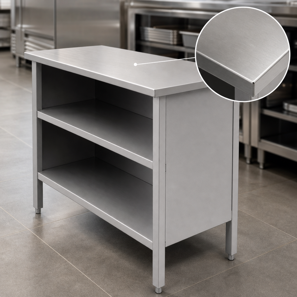 16-Gauge Stainless Steel Top