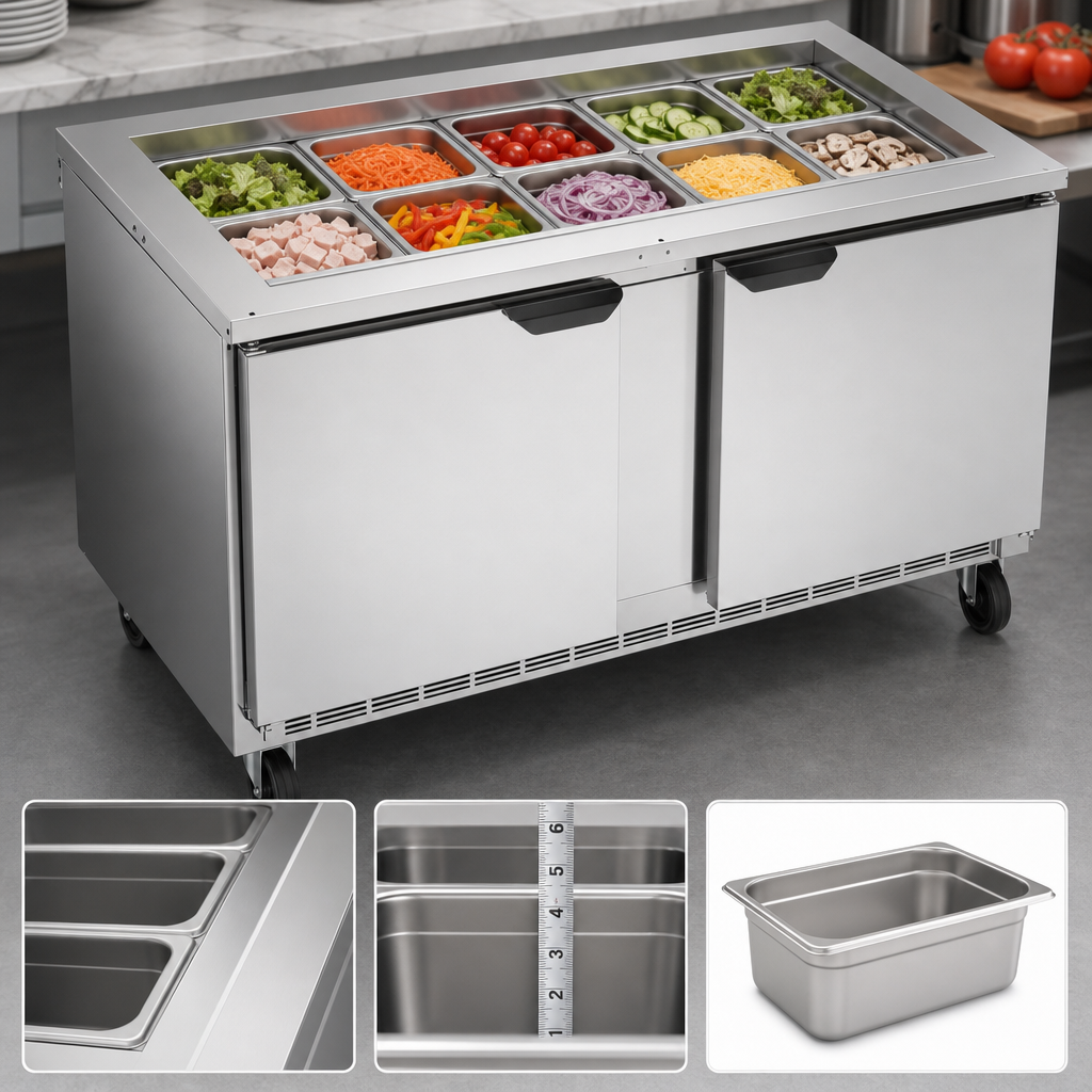 Salad Top Pan Rail