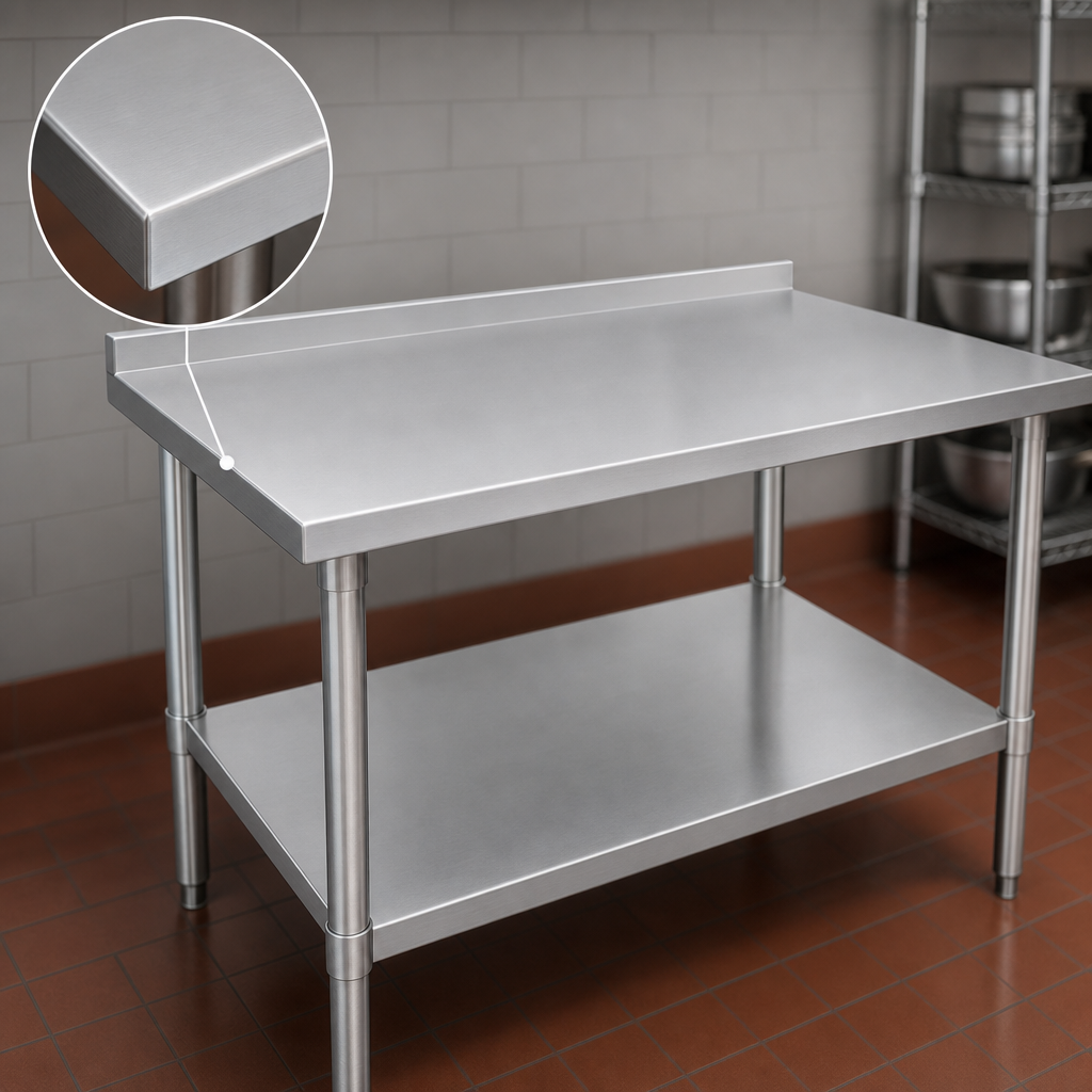 16-Gauge Stainless Steel Top