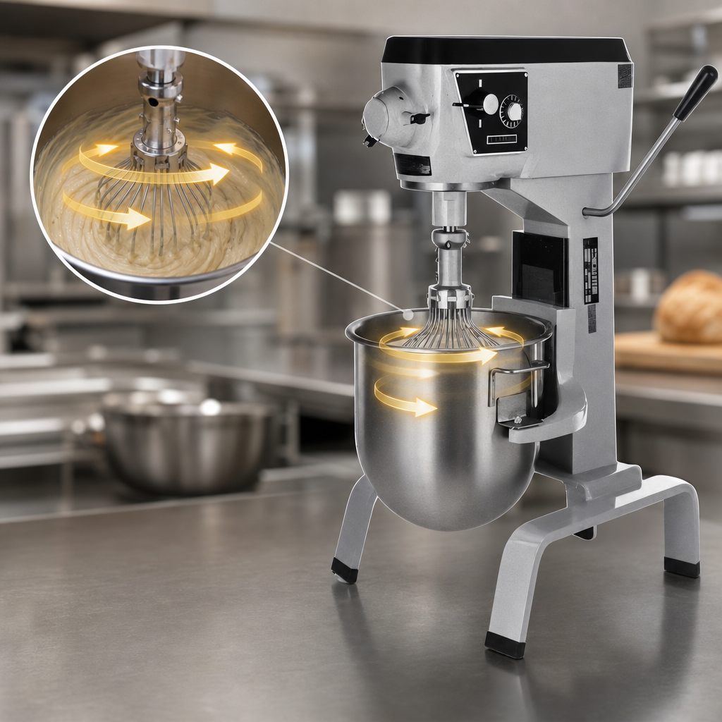 20-Quart Planetary Mixing Action