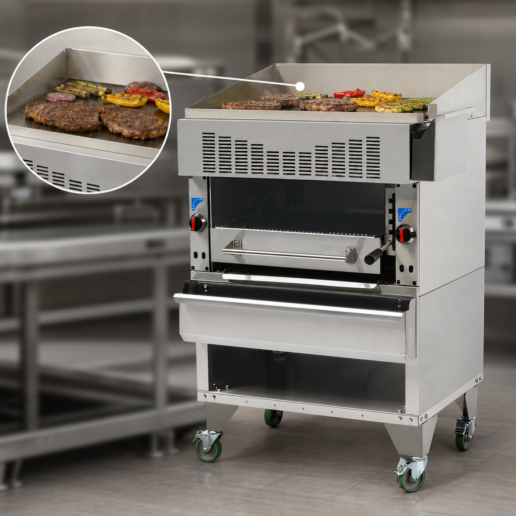 Integrated Searing Griddle