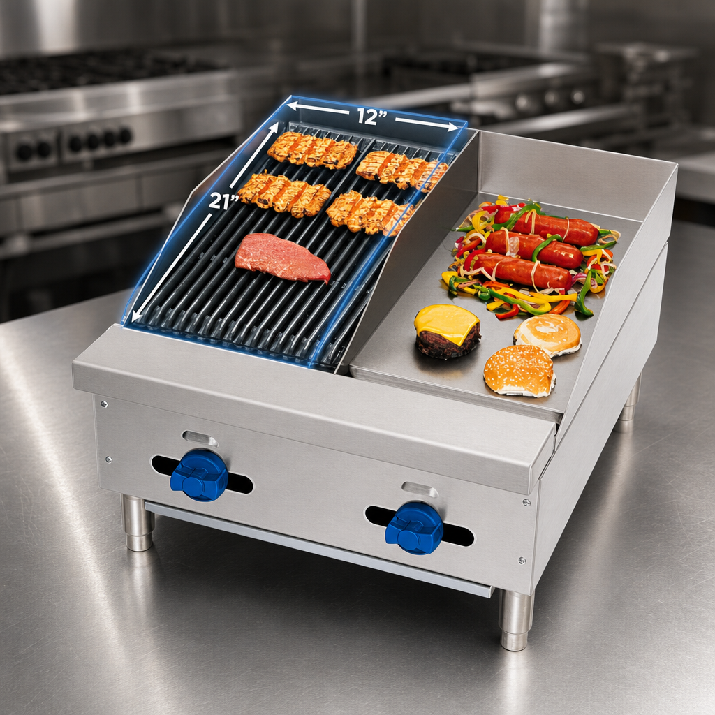 12-Inch Broiler Area