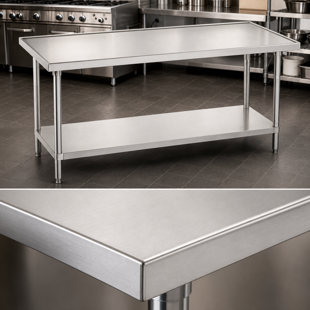 14-Gauge 304 Stainless Steel Top
