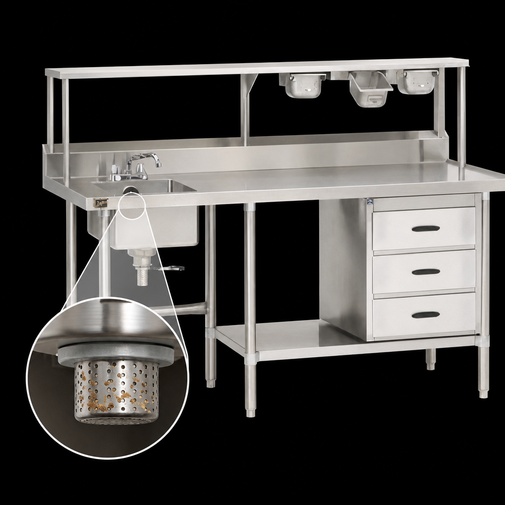 Crumb-Cup Drain