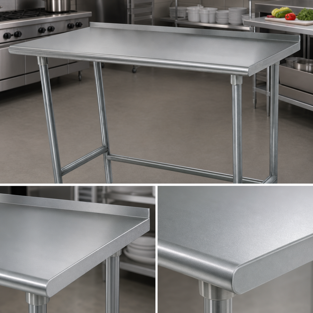 16-Gauge 304 Stainless Steel Top