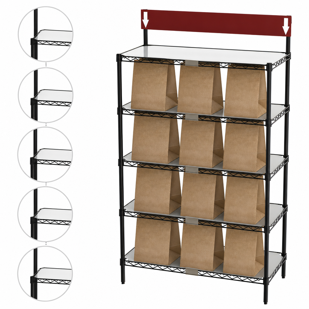 Five Shelf Levels