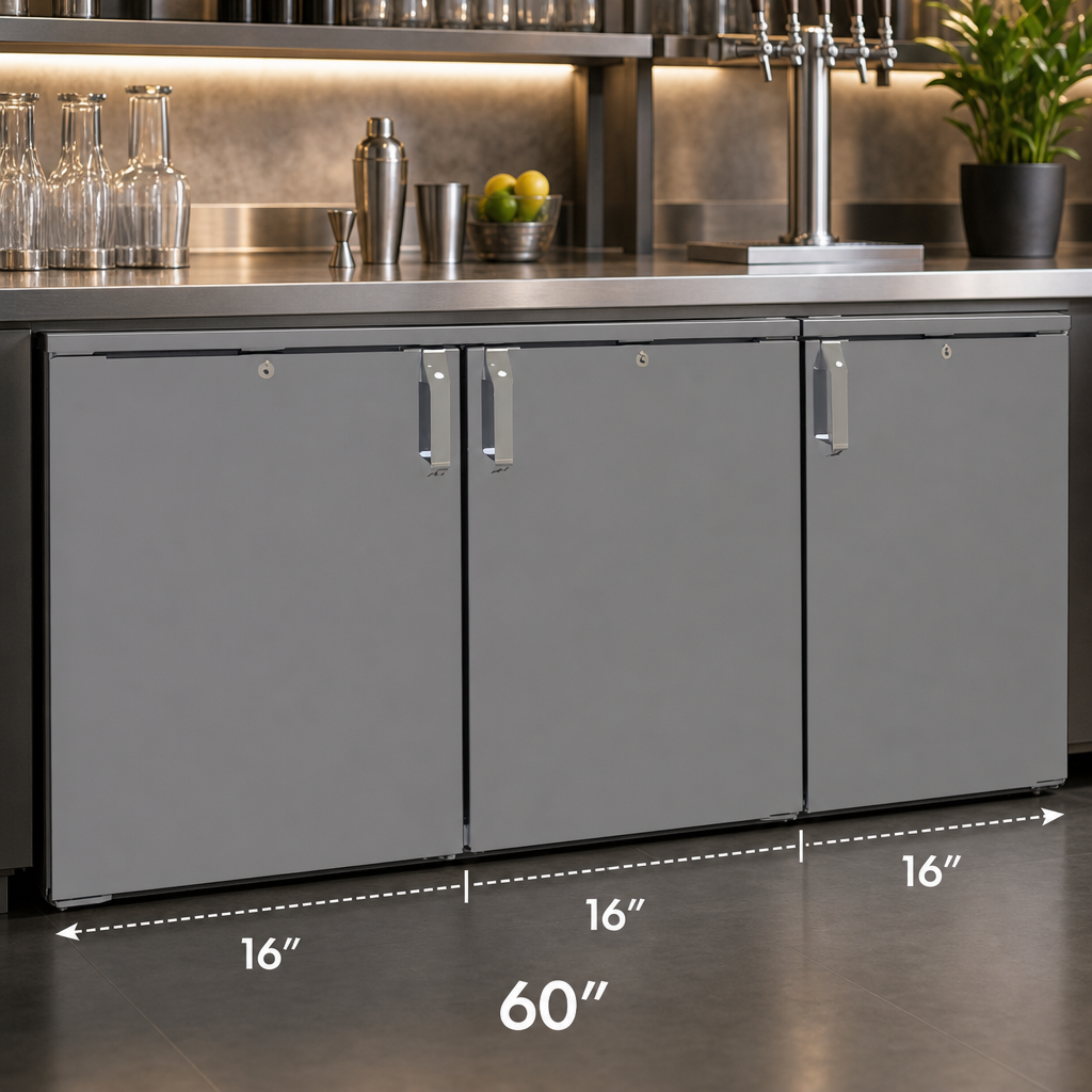 3-Section Low-Profile Cabinet