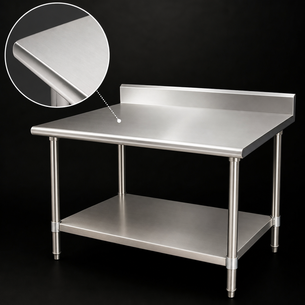 Heavy-Gauge 430 Stainless Steel Top