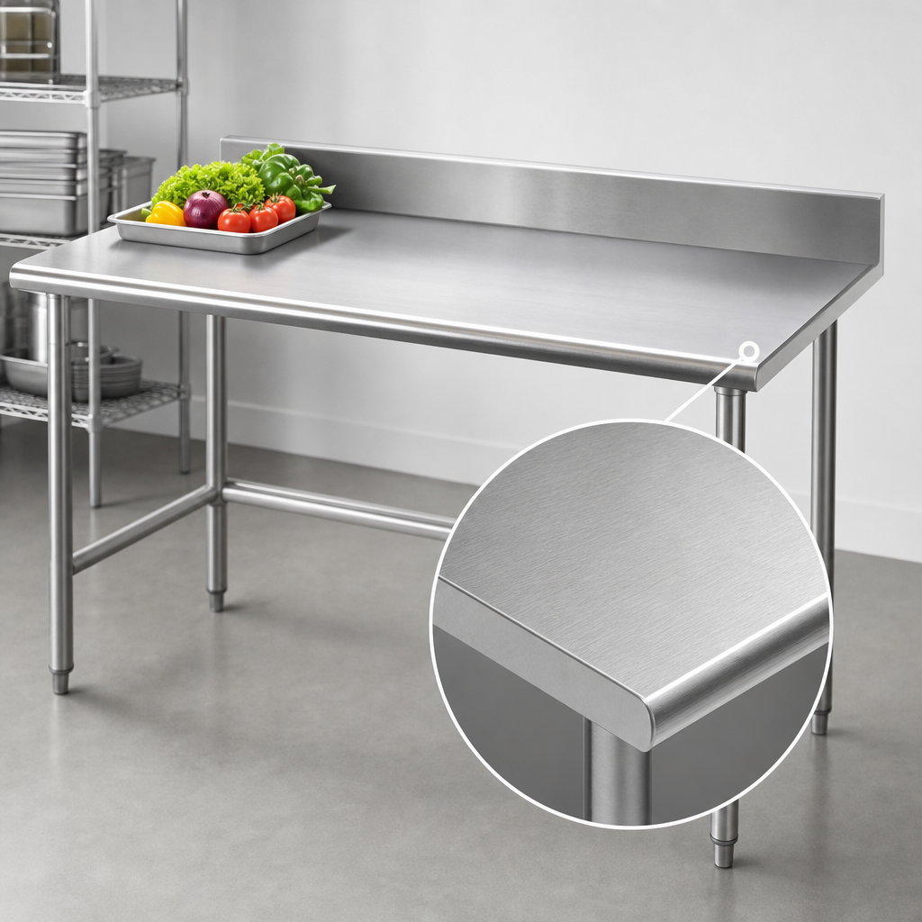 14-Gauge 304 Stainless Steel Top