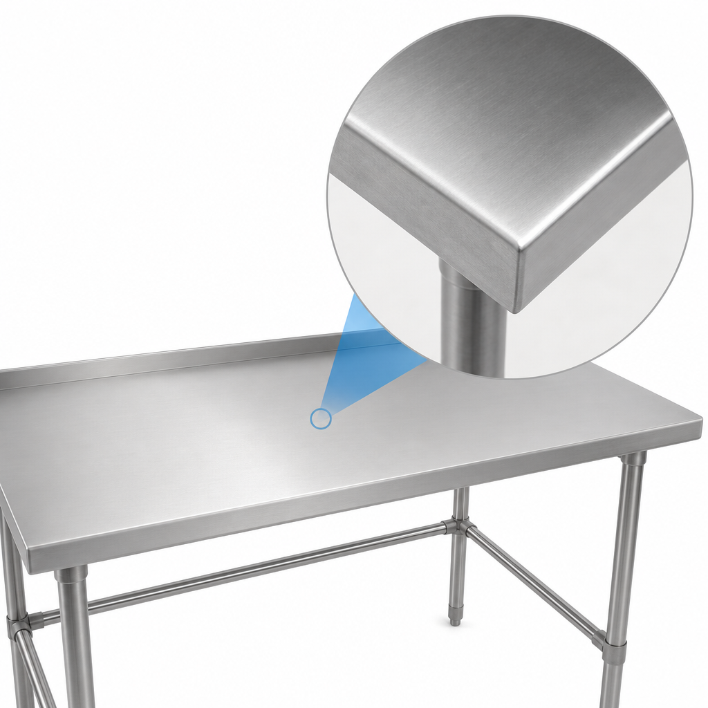 16-Gauge Stainless Steel Top