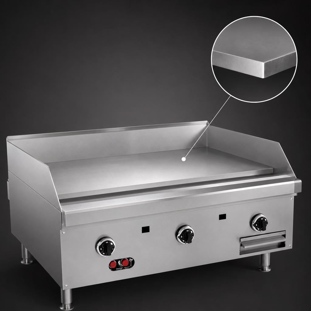 1-Inch Polished Steel Plate