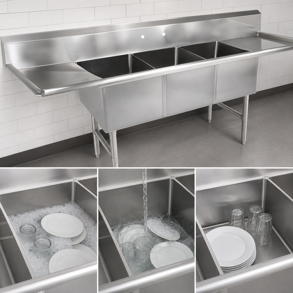 Three Compartment Basin