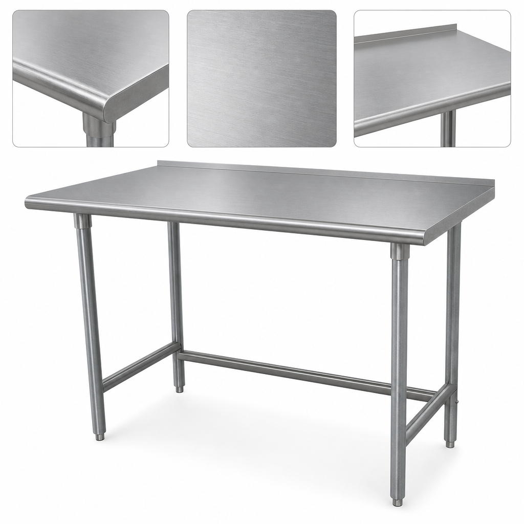 14-Gauge 304 Stainless Steel Top