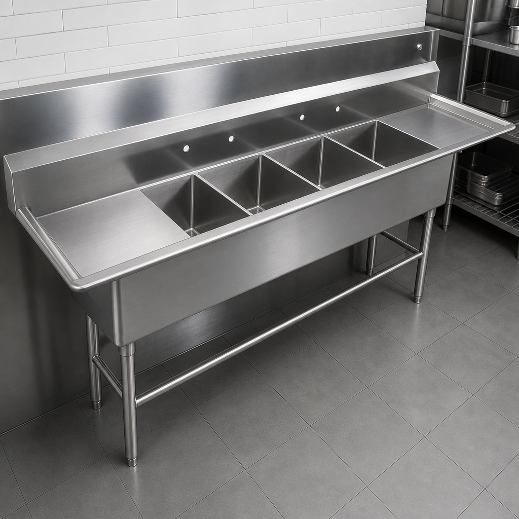 14-Gauge 300 Series Stainless Steel Top and Bowls
