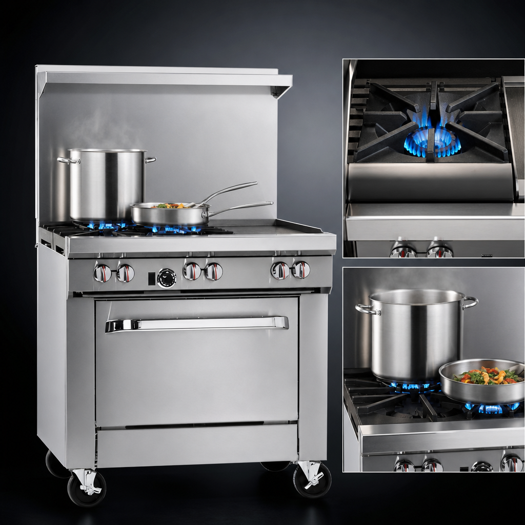 Two Open Burners