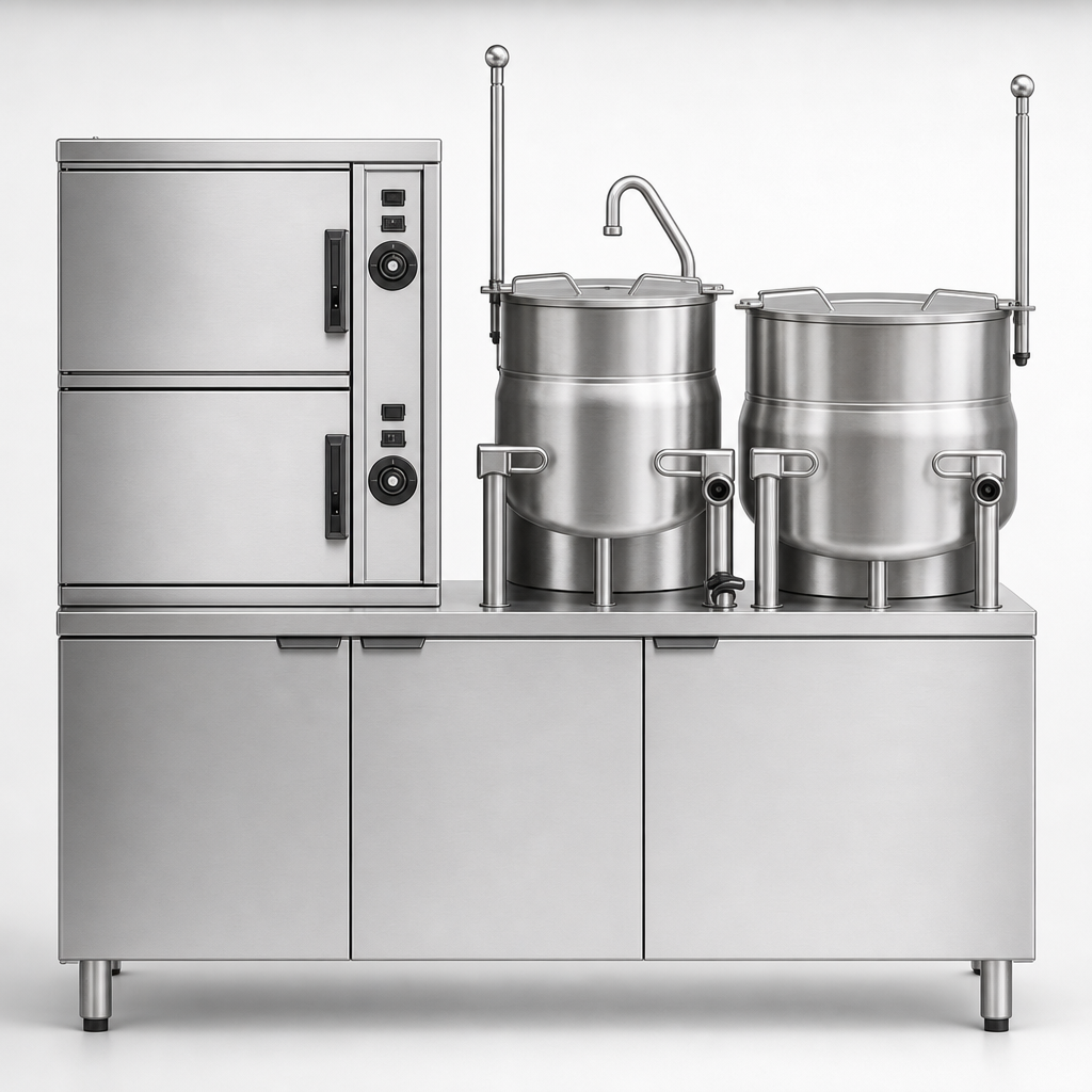 Dual 6-Gallon Steam Coil Kettles