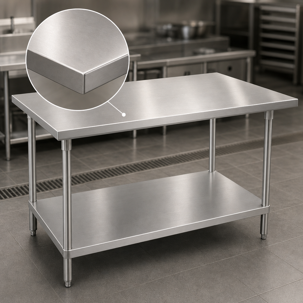 14-Gauge 304 Stainless Steel Top
