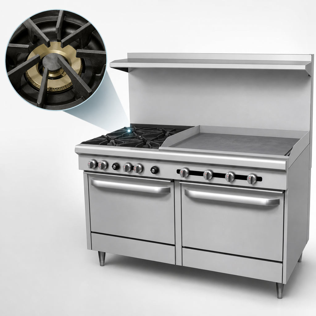 Four Open Burners