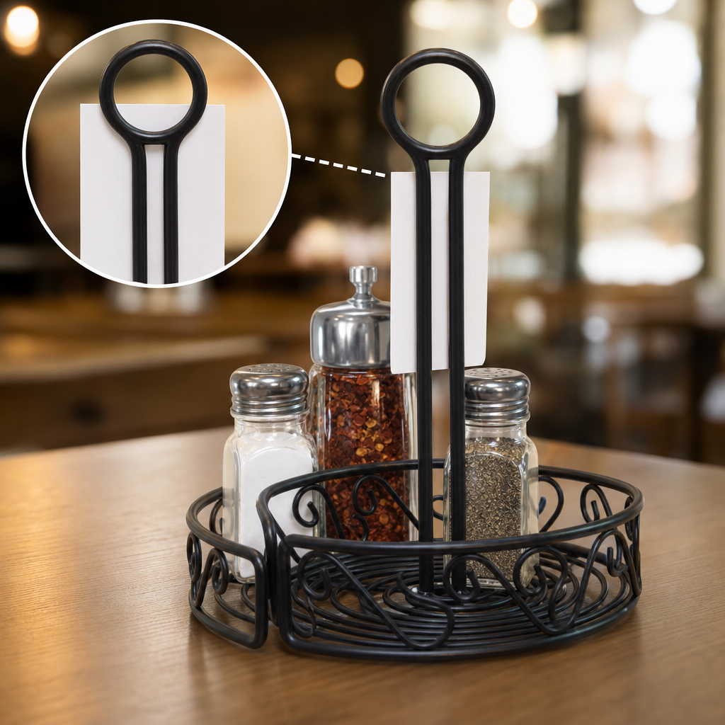 Center Handle with Table Number Slot