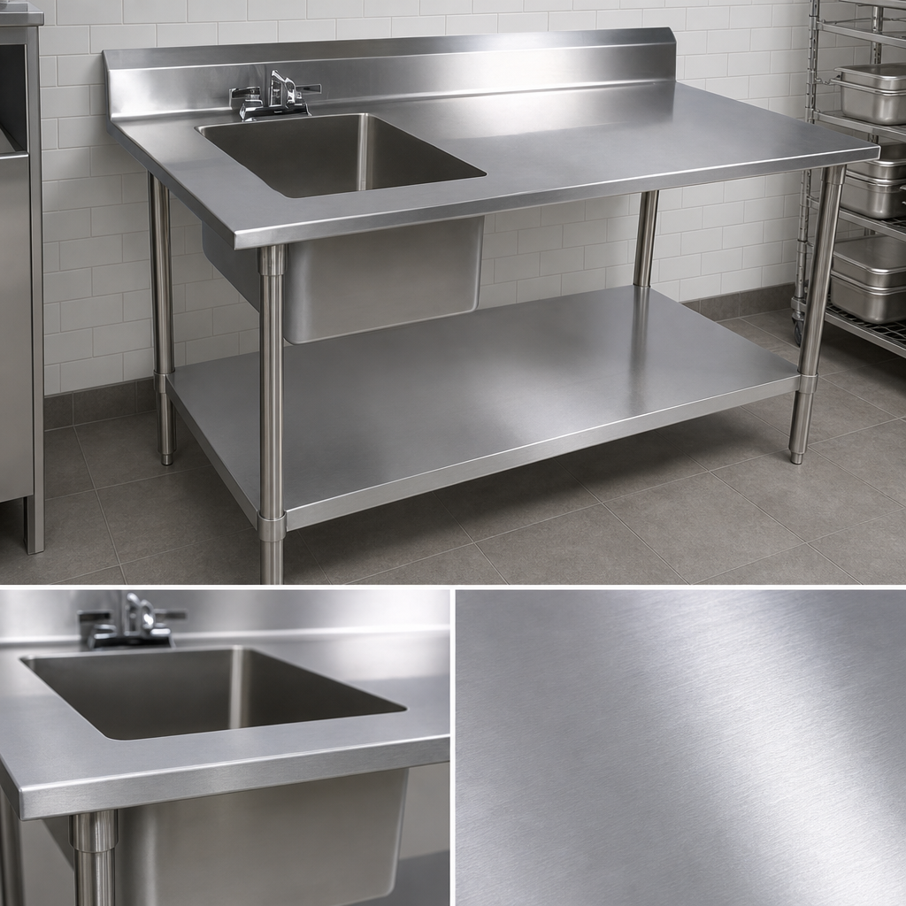 16-Gauge Stainless Steel Top