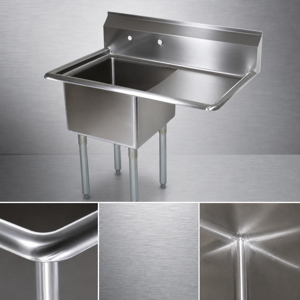 18-Gauge Type 300 Stainless Steel